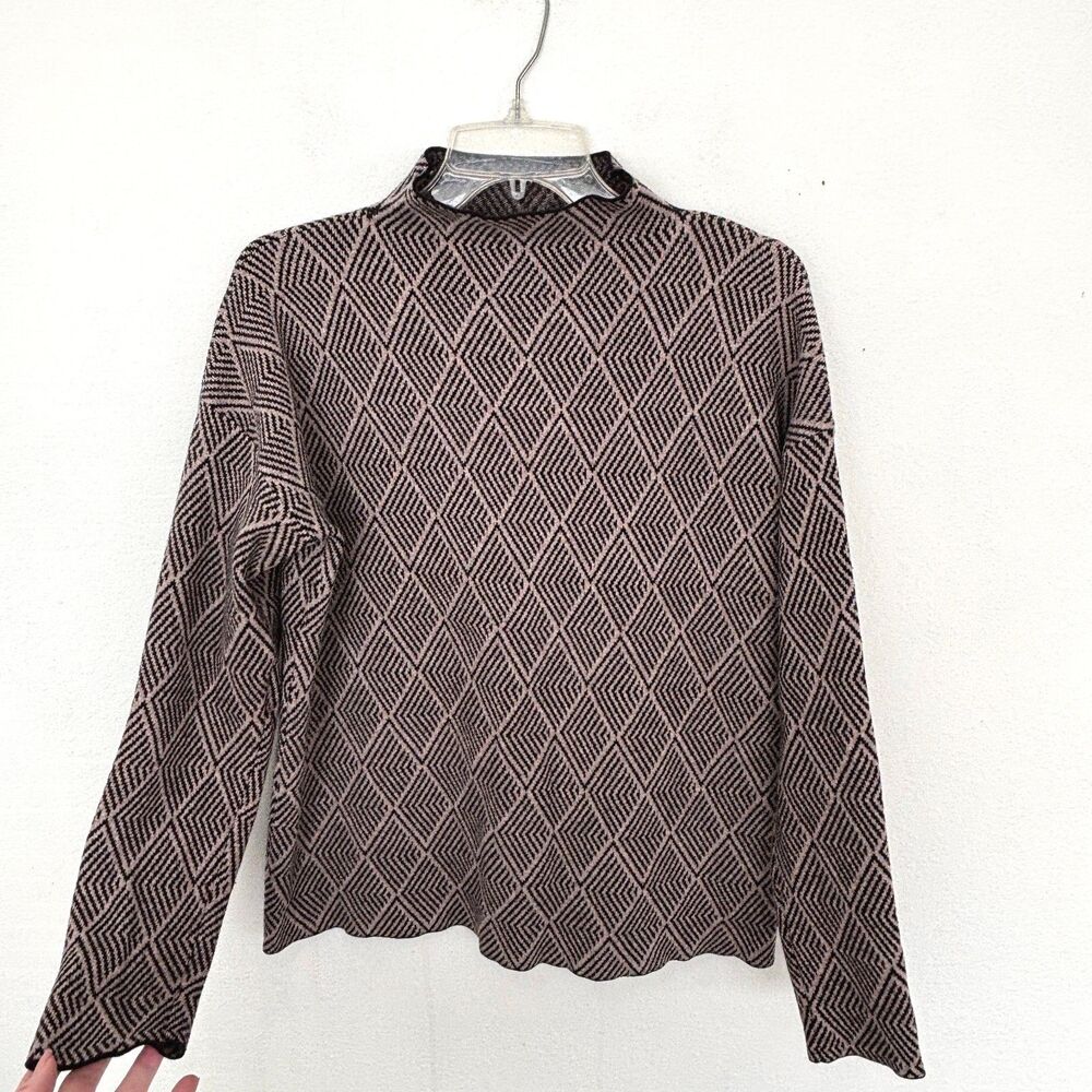 Halston Womens Old Money Heritage Sweater Large Parisian Capsule Luxury Preppy